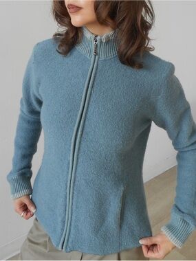 Light blue wool sweater